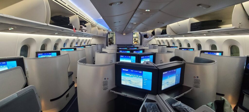 EgyptAir 787 Business Class Cabin 