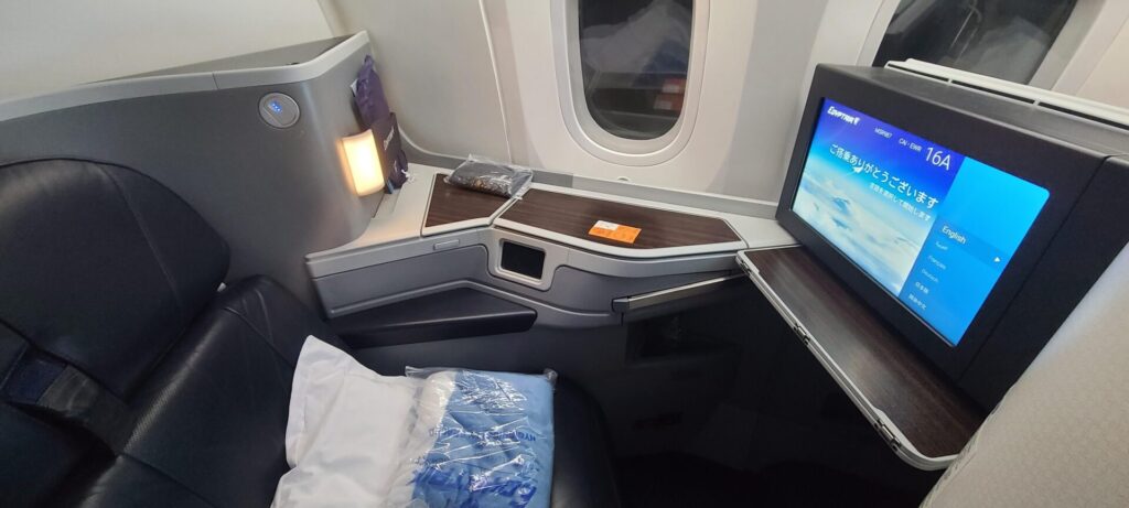 EgyptAir 787 business class seat 